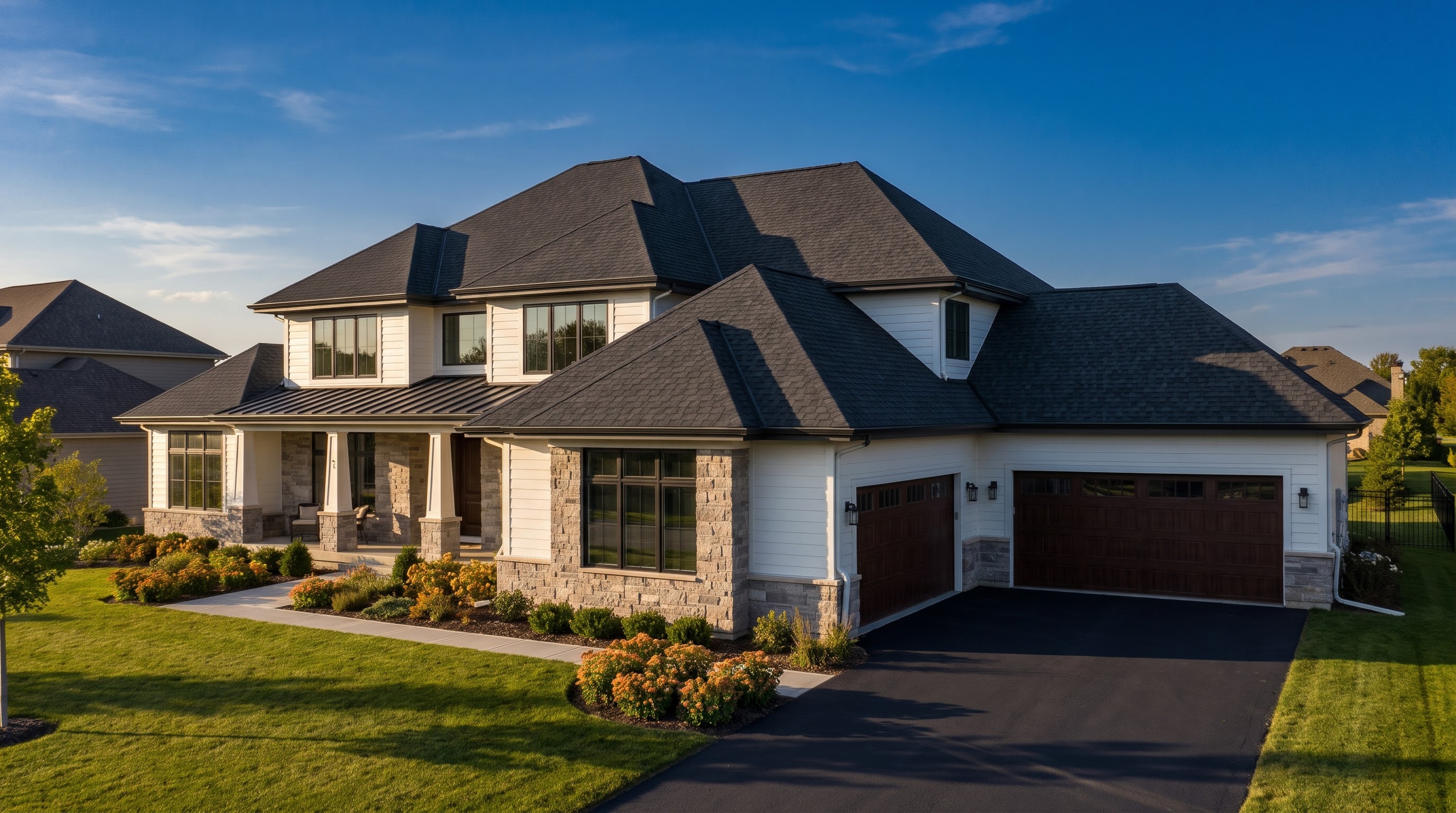Premium residential roofing website concept for Advanced